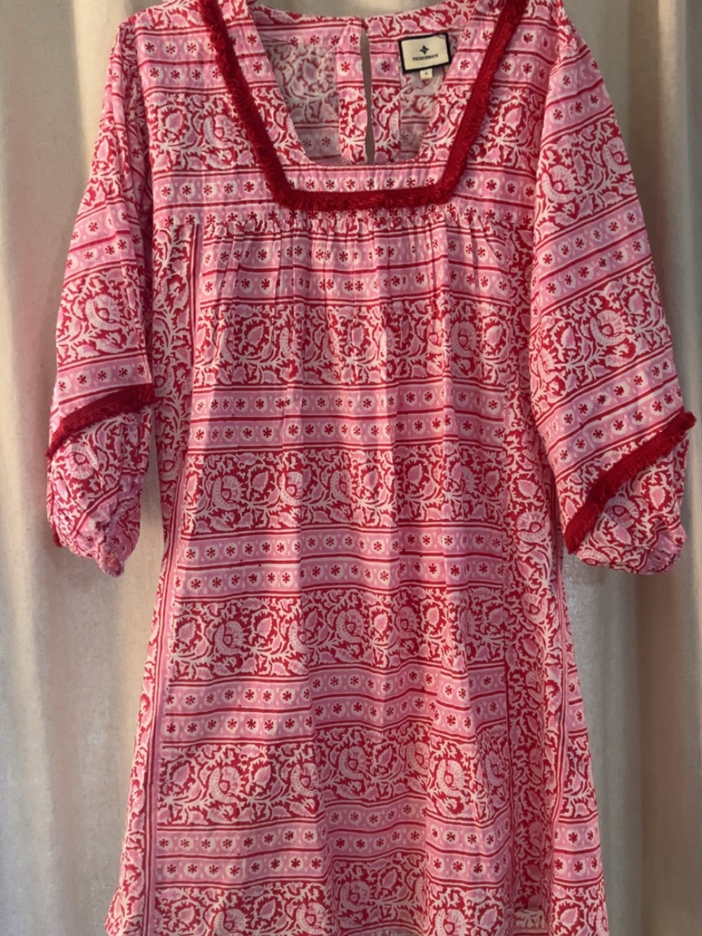Tuckernuck Pink and Red Mini Dress
